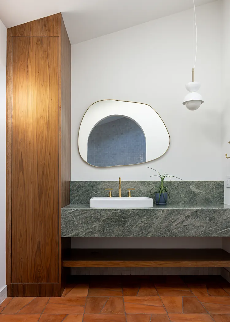 Arched Zellige Wet Room and Designer Powder Bath Remodel in Vancouver, WA