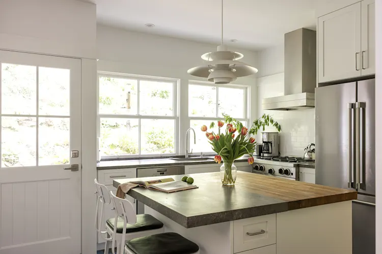 Mid-century modern kitchen remodel in Portland, OR