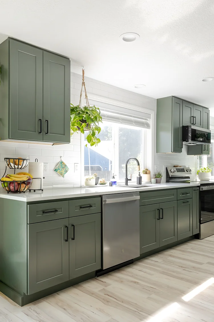 Plant-Filled Sage Kitchen Remodel in Vancouver, WA