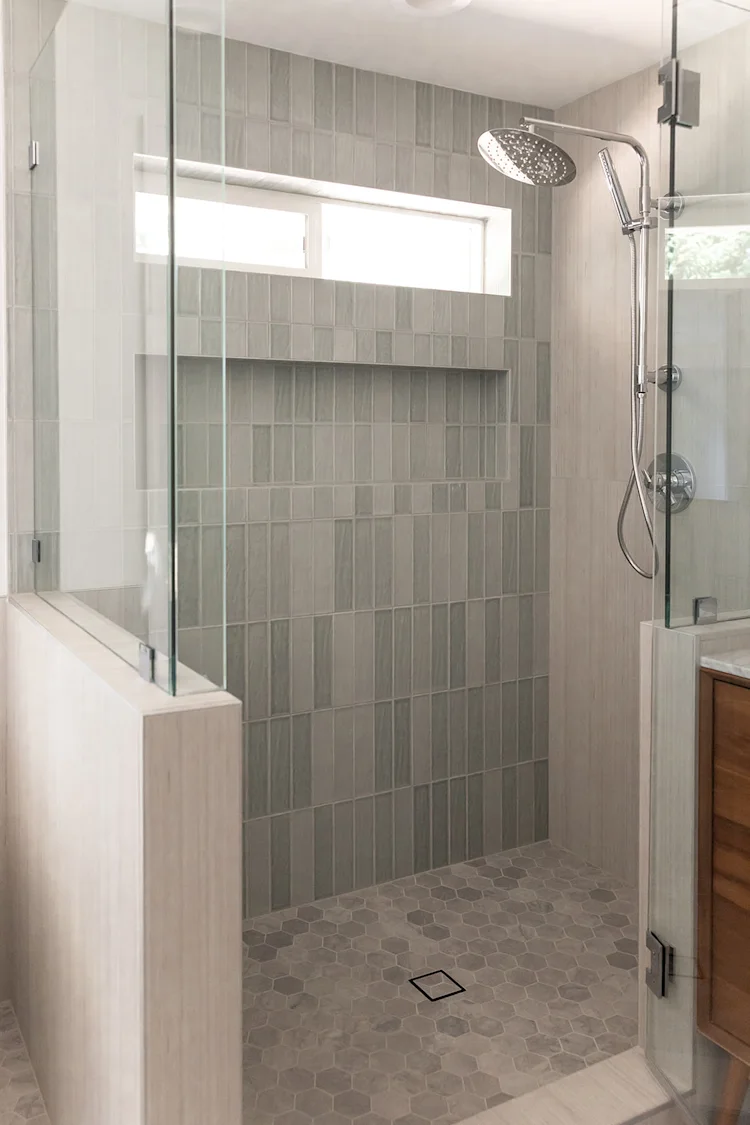 Mid-Century Modern Primary Bath Remodel in Vancouver, WA
