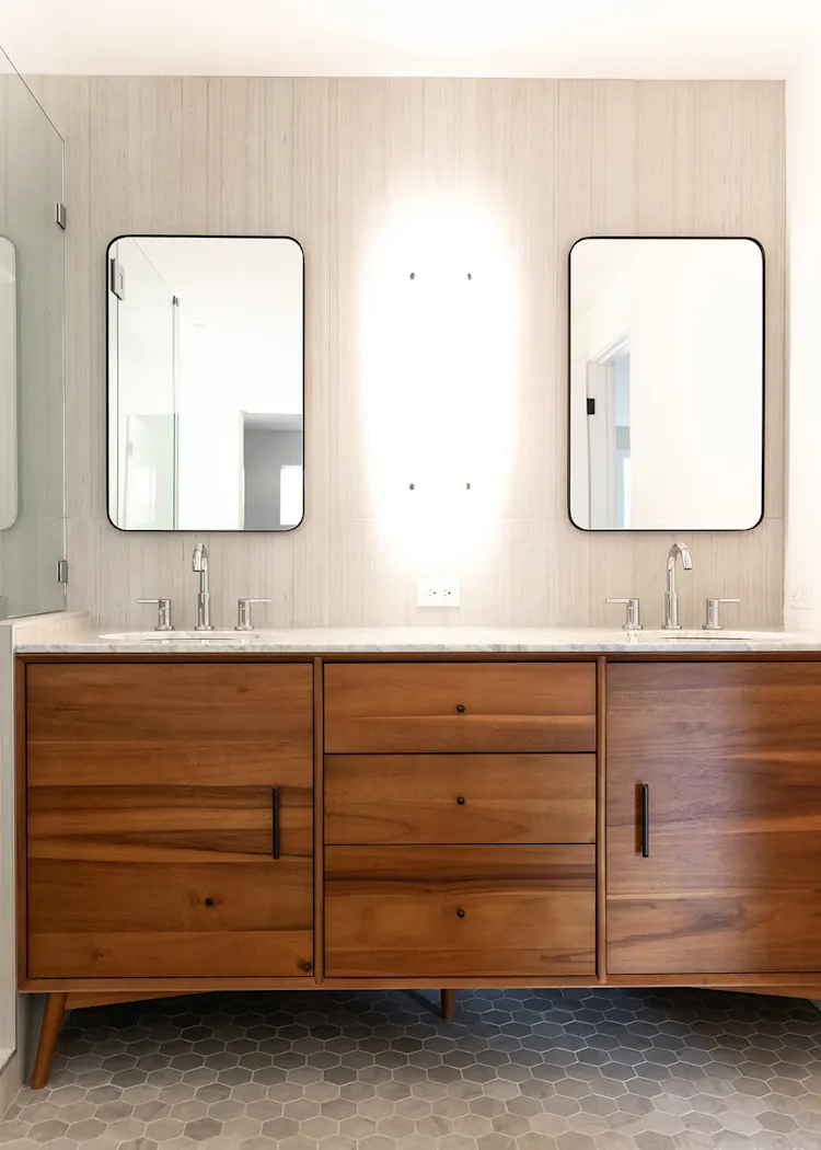 Mid-Century Modern Primary Bath Remodel in Vancouver, WA