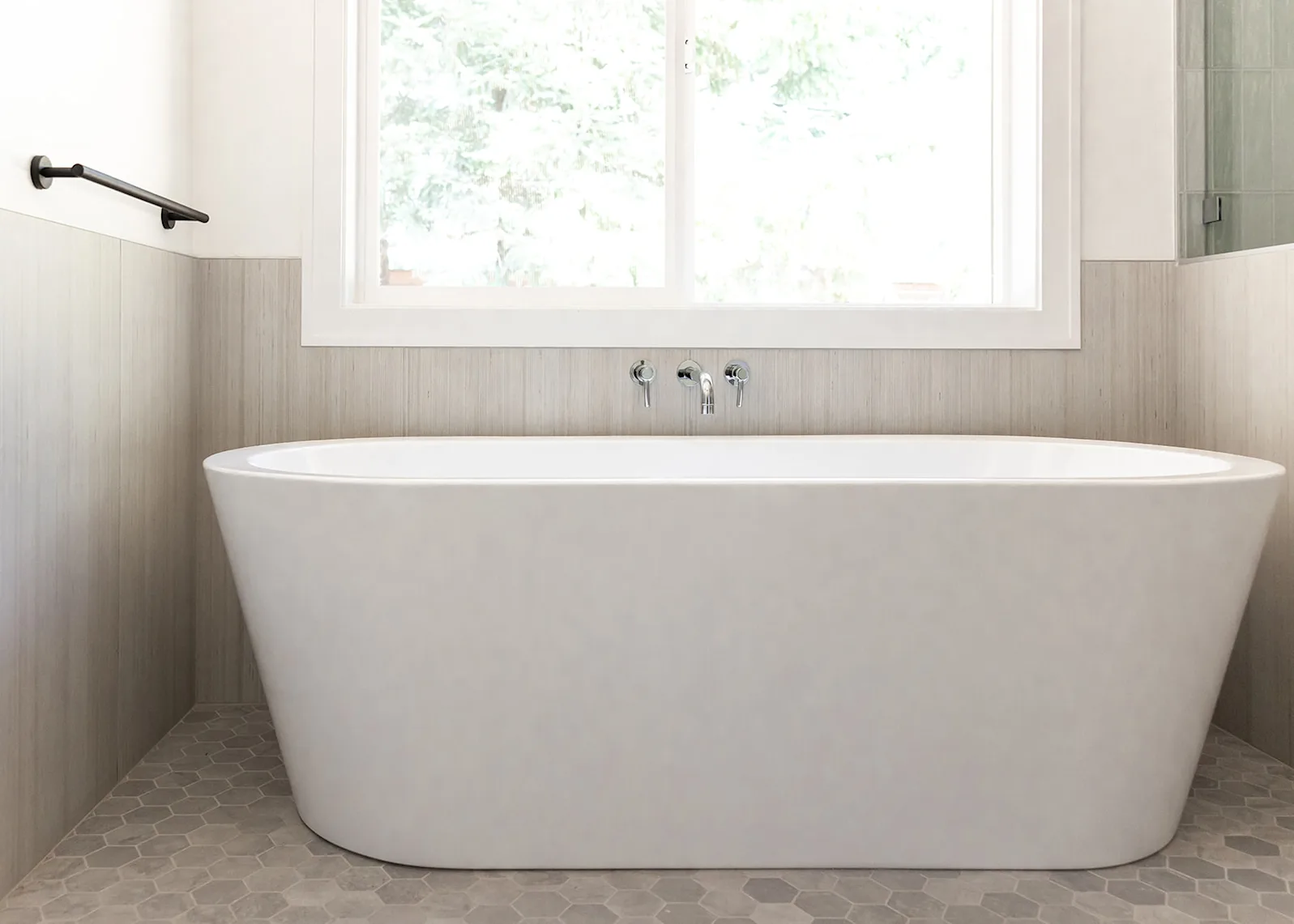 Mid-Century Modern Primary Bath Remodel in Vancouver, WA