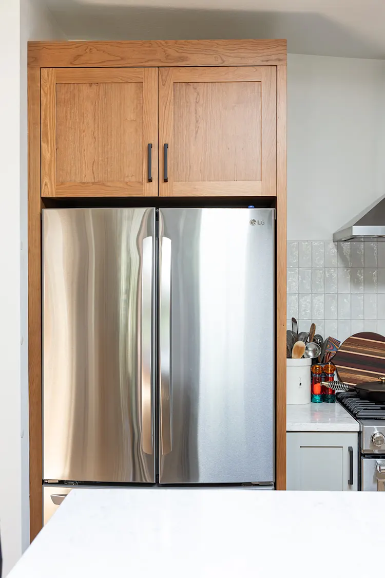Two-Tone Cherry and Sage Kitchen Remodel in Vancouver, WA