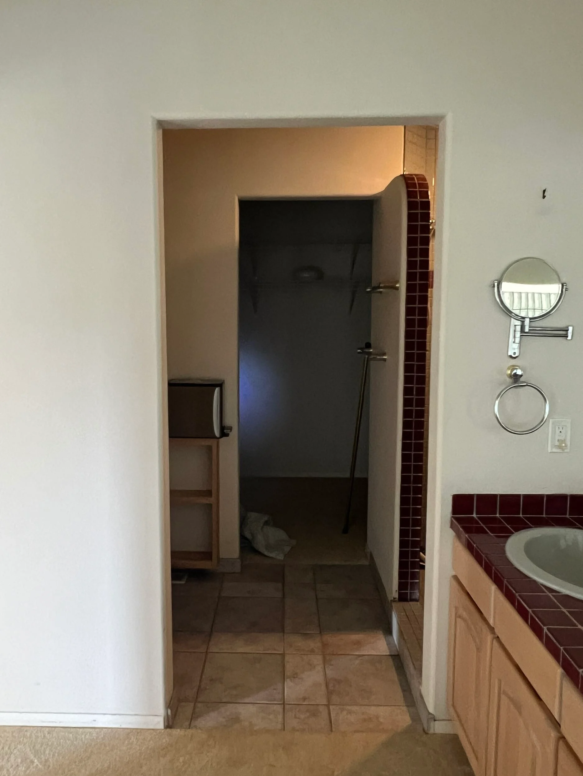Arched Zellige Wet Room and Designer Powder Bath Remodel in Vancouver, WA — before