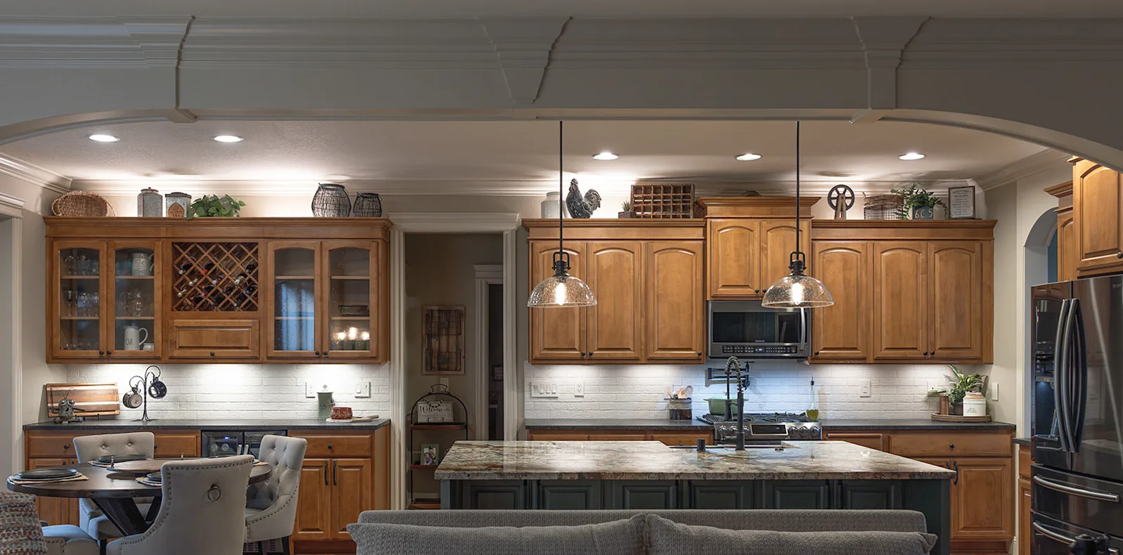 Transitional Two-Tone Kitchen Remodel in Vancouver, WA