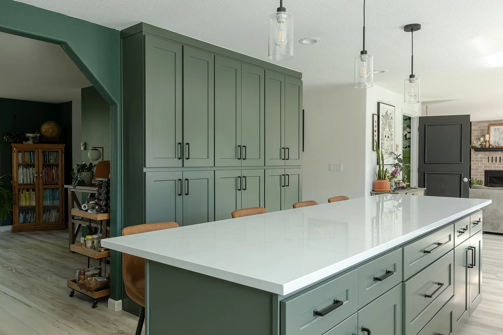 Plant-Filled Sage Kitchen Remodel in Vancouver, WA