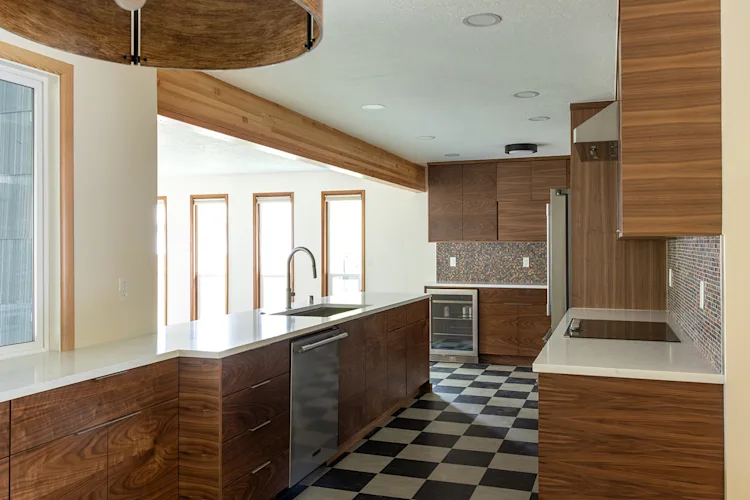 Mid-century modern kitchen remodel in Vancouver, WA