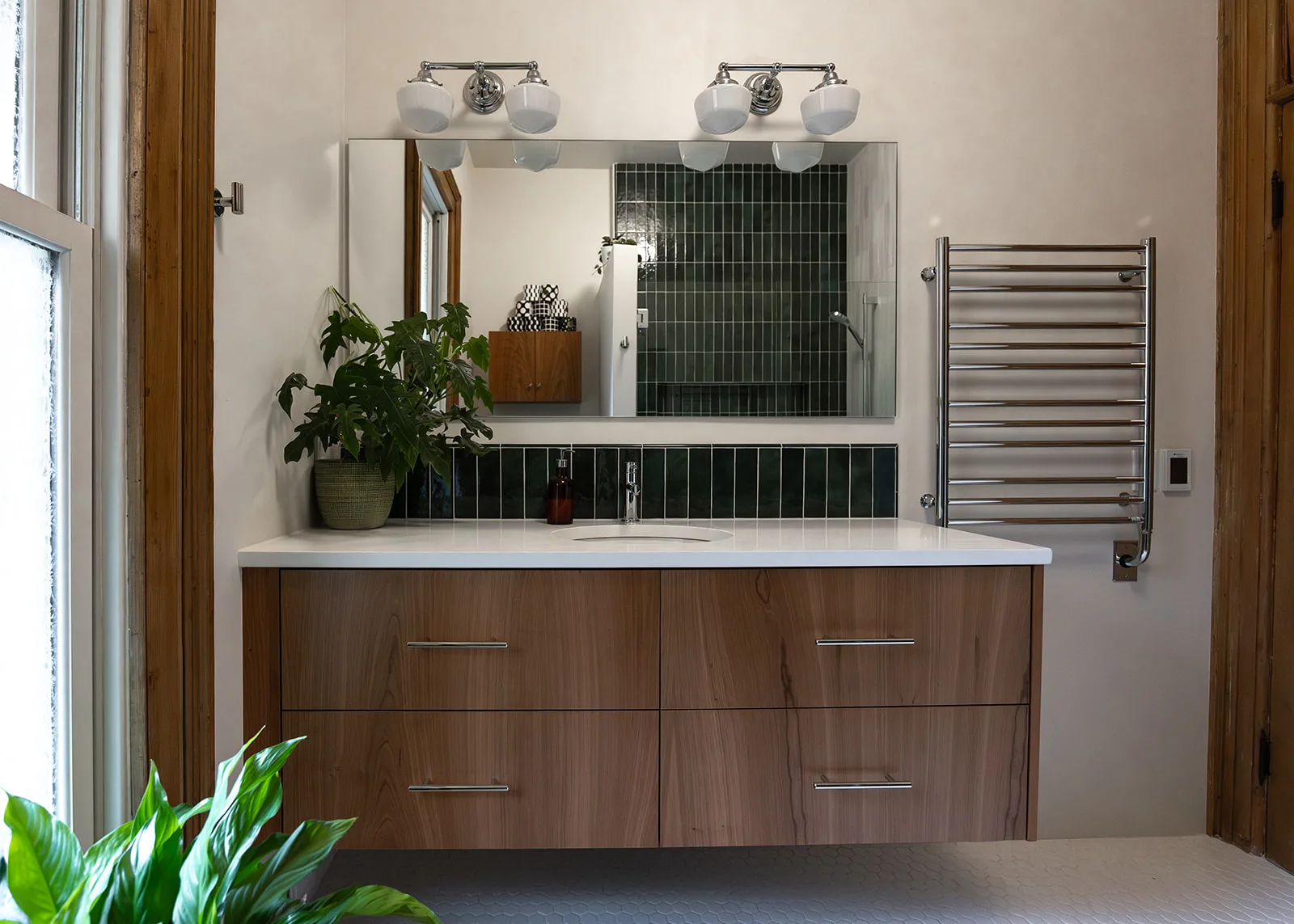 JDI vintage-modern Portland bathroom remodel in 97204