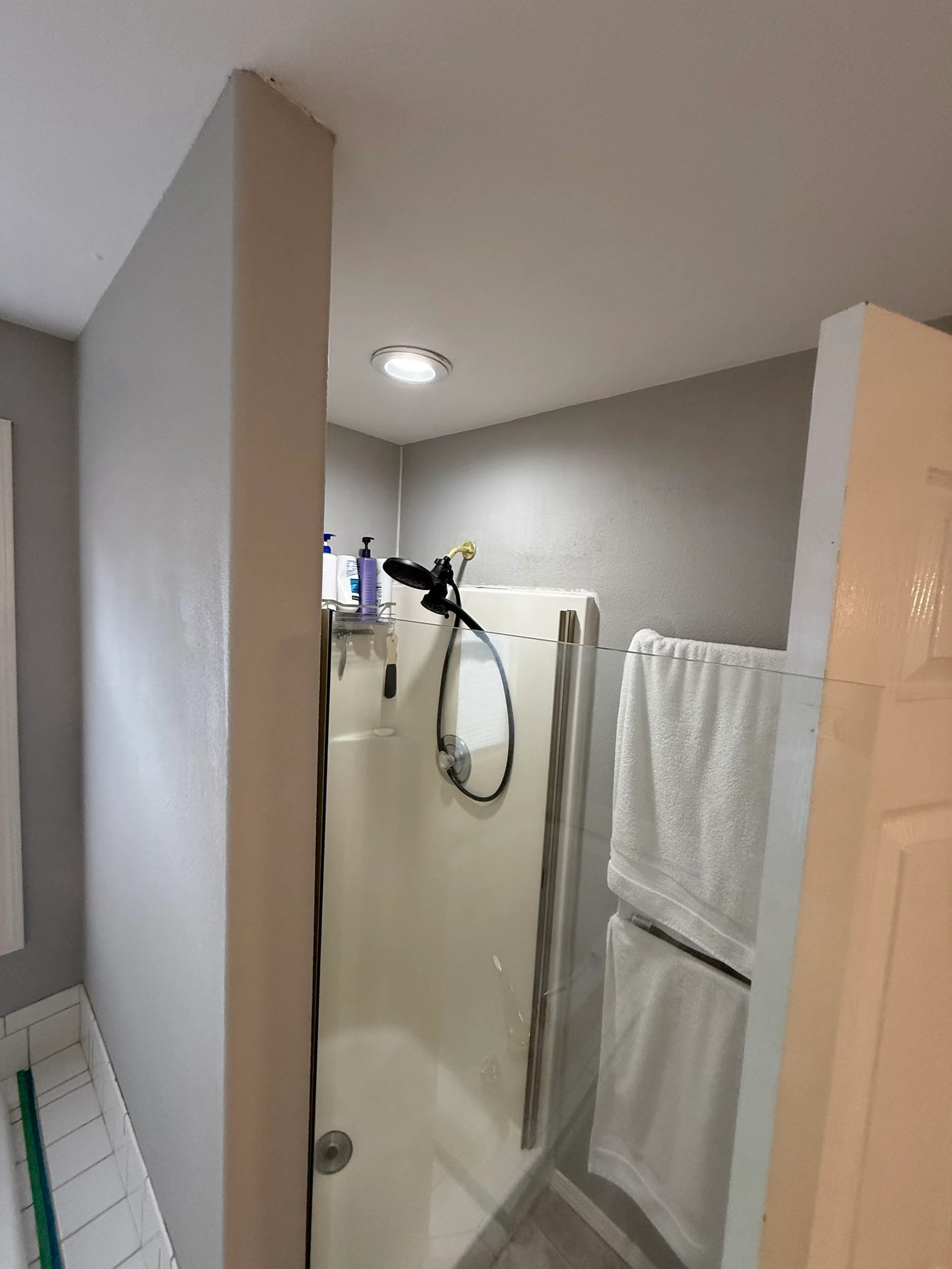 Minimalist Primary and Guest Bath Remodel in Camas, WA — before