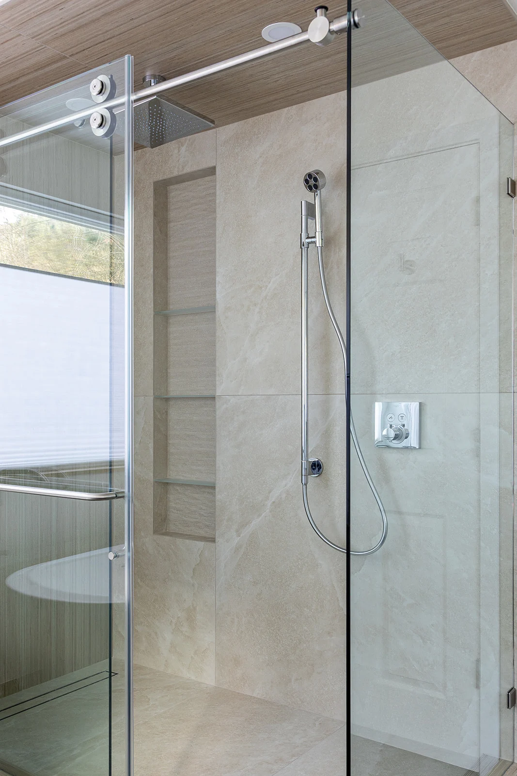 Minimalist Primary and Guest Bath Remodel in Camas, WA — after