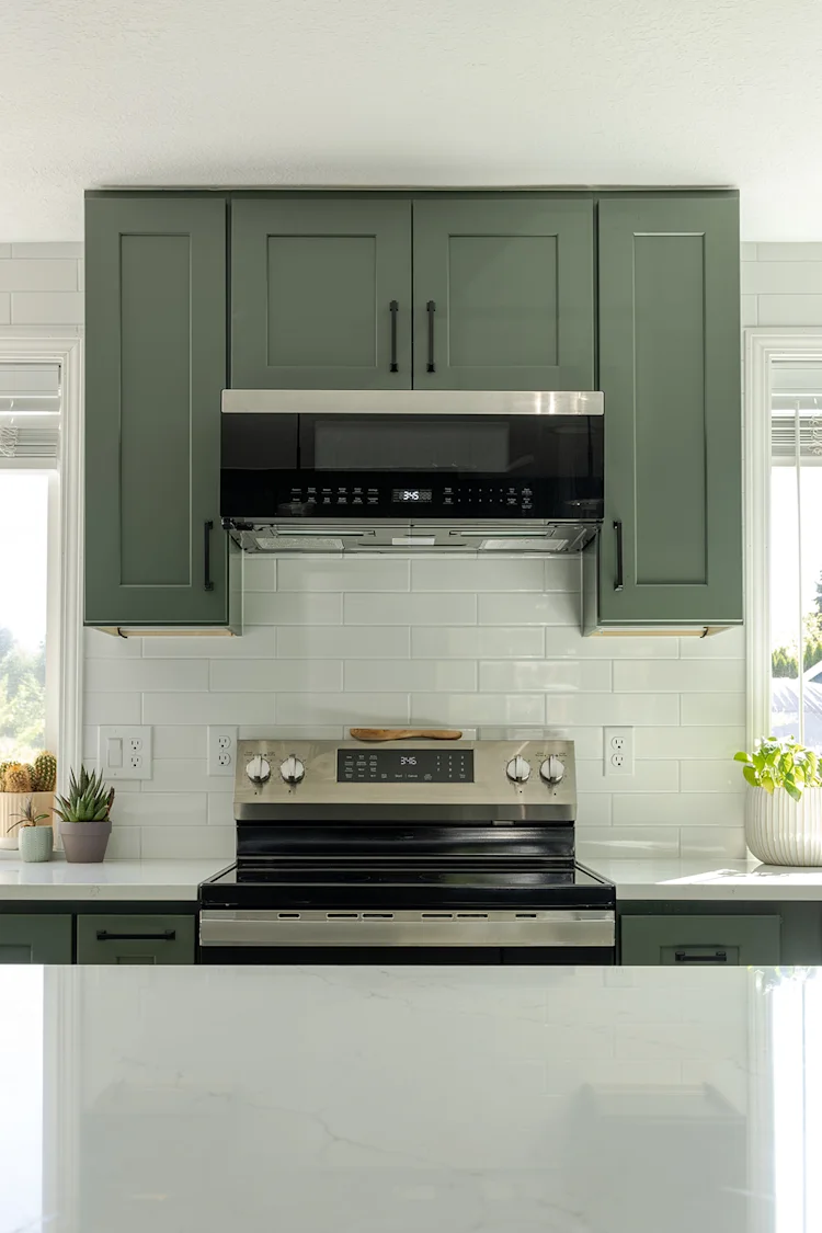 Plant-Filled Sage Kitchen Remodel in Vancouver, WA