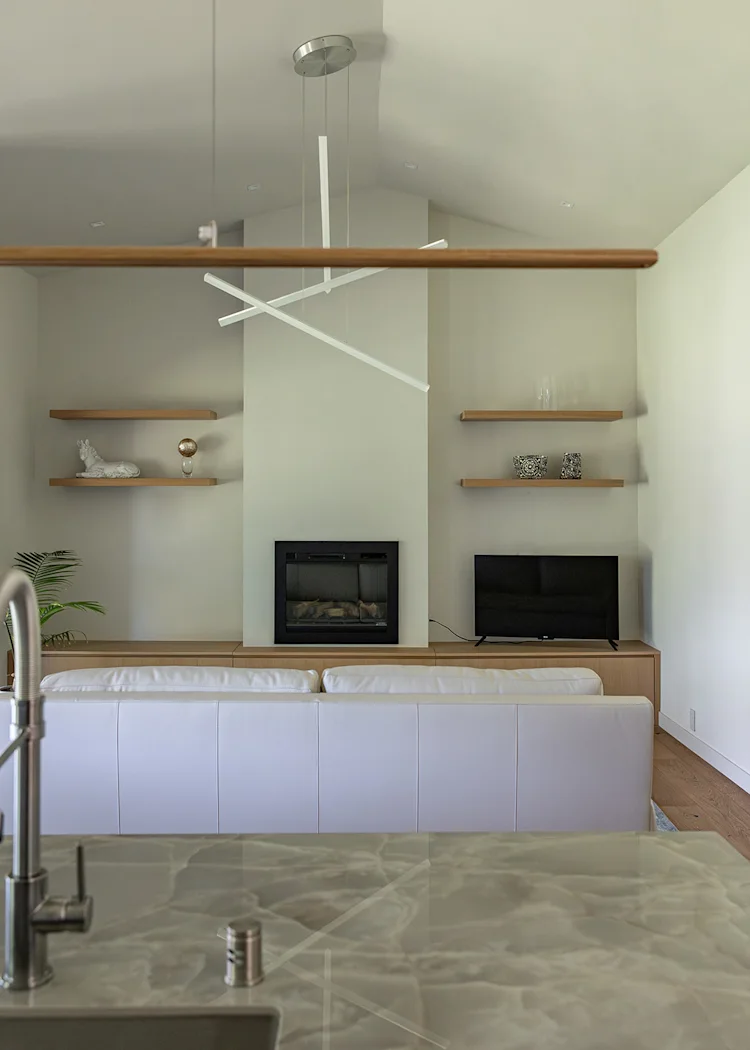 Minimalist Modern Kitchen and Living Remodel in Vancouver, WA