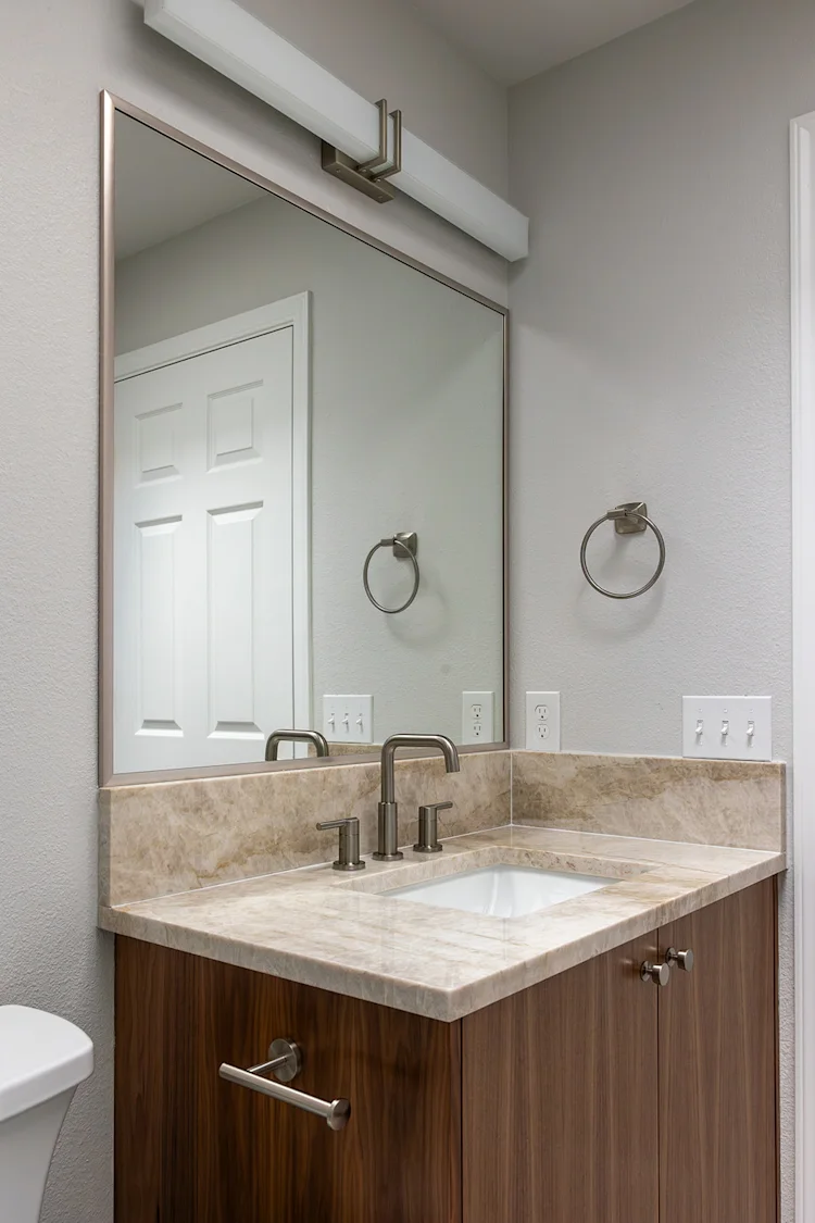 Mid-Century-Inspired Kitchen and Two-Bath Remodel in Vancouver, WA