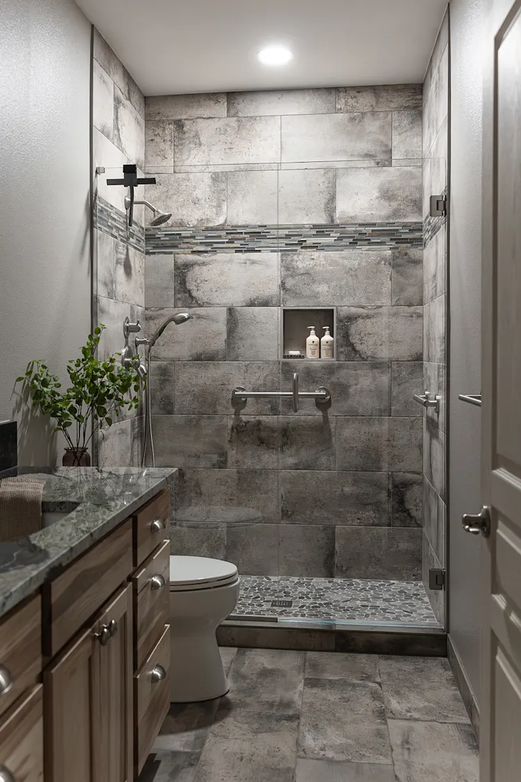 Gray-Stained Kitchen and Bath Remodel in Battle Ground, WA